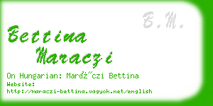 bettina maraczi business card